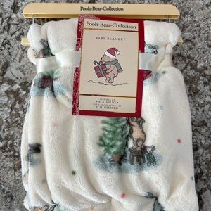 Pooh Bear Collection Baby Blanket | Winnie the Pooh | Holiday Print | NWT